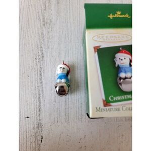 Hallmark Christmas bells 2005 Mini ornament Xmas Dalmatian Bell
